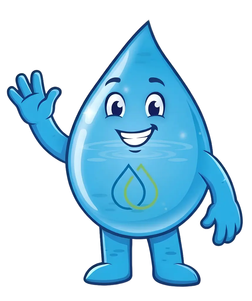 Purio, the Pure Water Heaters mascot